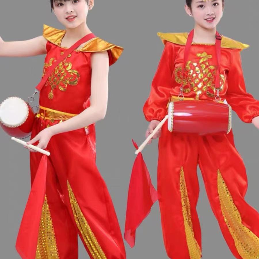其他女民族中国舞打鼓服图片