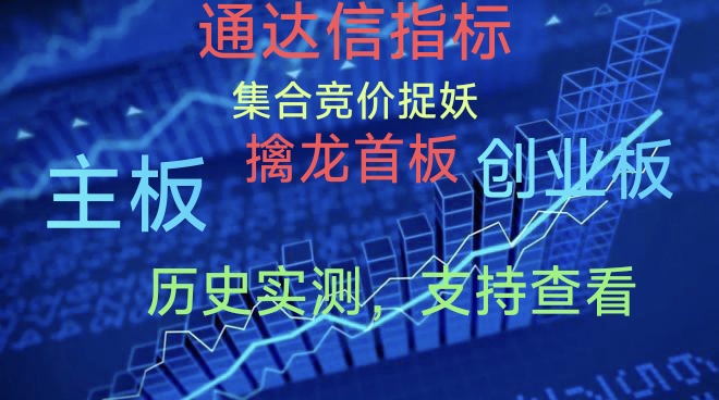 竞价擒龙系统通达信集合竞价公式游资打板选强势股神器神器选股