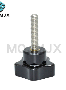 PWMS不锈钢梅花胶头手拧螺丝五星把手螺栓星型手柄定位柱销M8 10