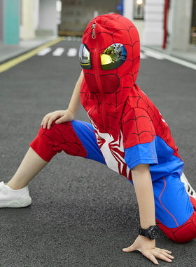 蜘蛛侠纯棉两件夏季儿童套装
