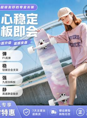 滑板初学者长板成人刷街四轮