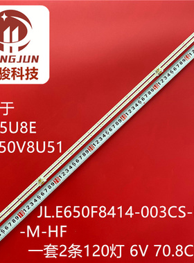 适用海信HZ65U8E HE650V8U51 JL.E650F8414-003CS-R8N-M-HF灯条