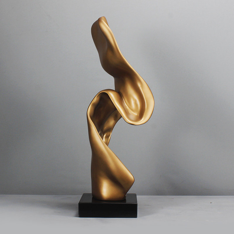 售楼处雕塑摆件抽象艺术品摆设现代软装饰品玻璃钢家居客厅创意大