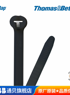 ABB通贝 Ty-Rap耐候性尼龙扎带 钢牙尼龙黑色扎带 小包装