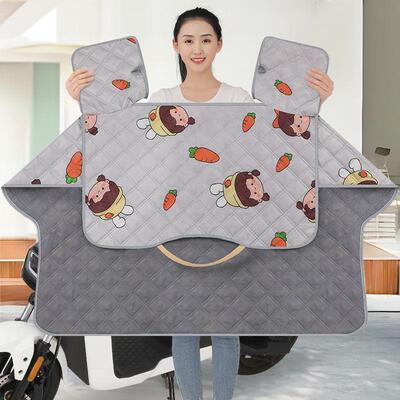 电动车挡风被夏季防水防晒防风电瓶车摩托车薄款隔热罩夏季遮阳款