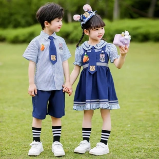 六一儿童合唱演出服幼儿园大班毕业服小朗诵表演服英伦风班服