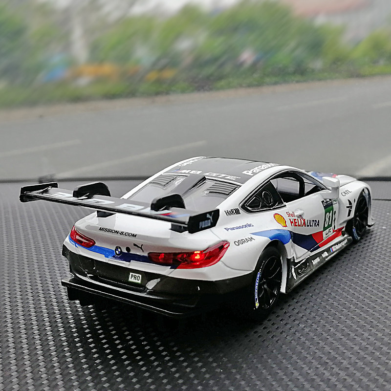 德国房车大赛宝马m8汽车摆件拉花赛车赛道版车内饰品潮流创意模型