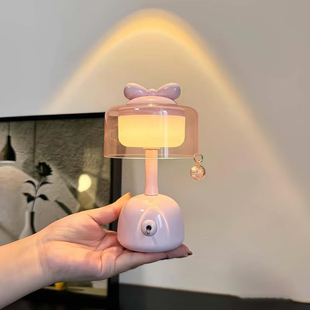 蝴蝶结小夜灯卧室床头睡眠灯摆件2025新款送女生氛围感圣诞节礼物