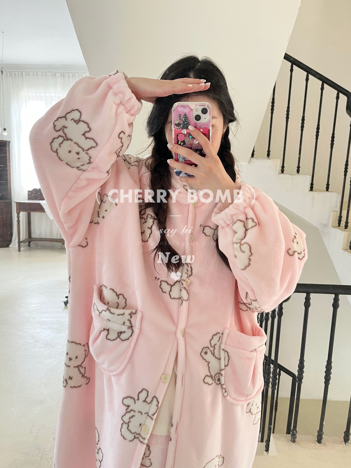 CherryBomb狗狗睡袍长裤套装