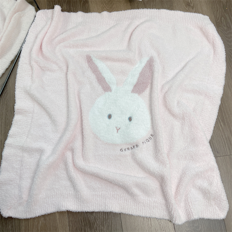 日系冰激凌柔软可爱系列粉色毯子