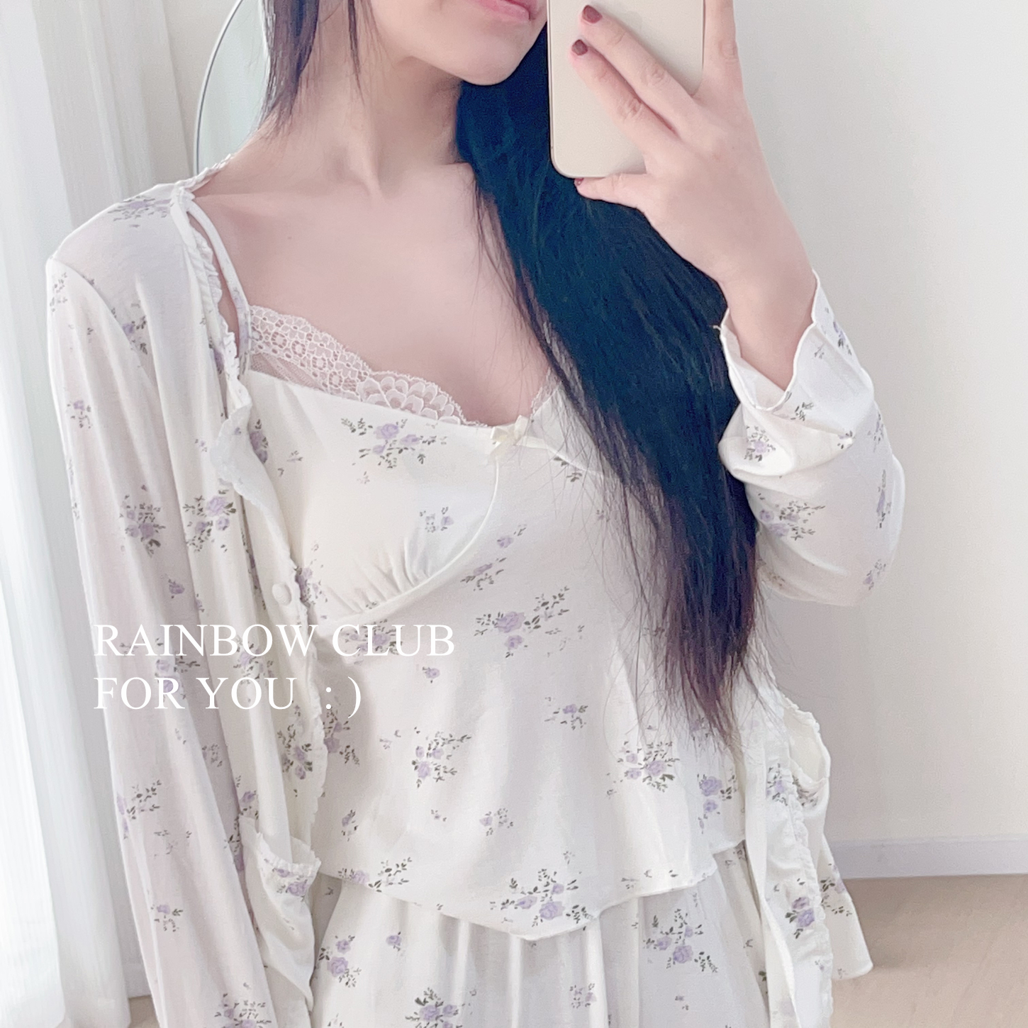 2025四季款碎花莫代尔家居服