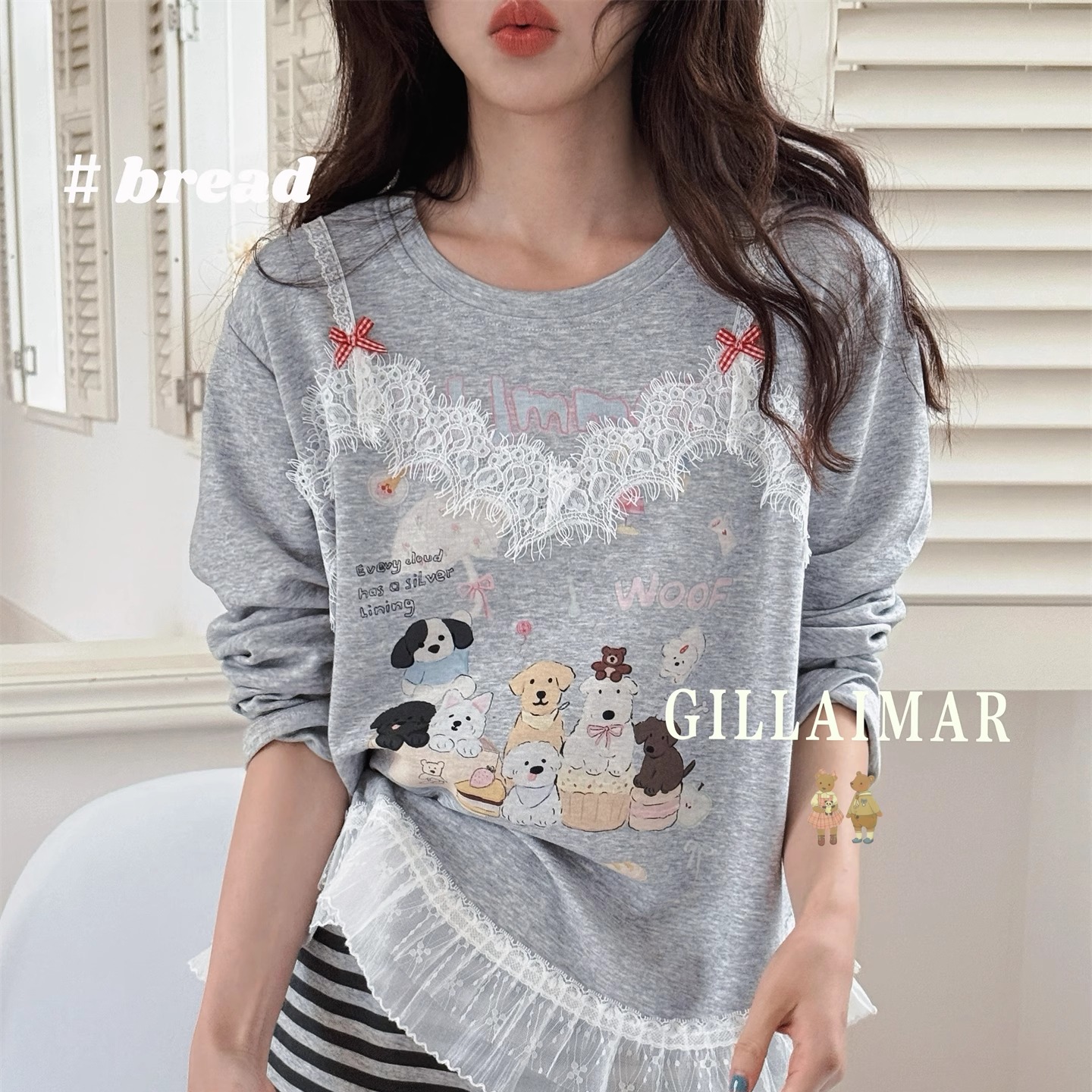 GillAimar小熊家正品可外穿睡衣