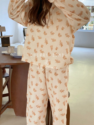 CherryBomb女双层纱布家居服