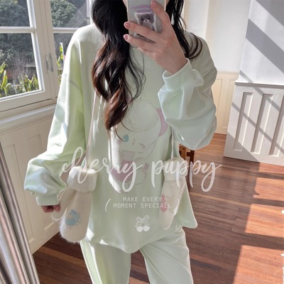 CHERRYPUPPY德绒家居服套装女士