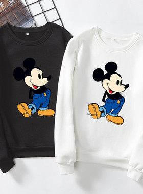 米奇卫衣女春秋薄款2021年新款潮ins韩版宽松大码套头无帽外套女