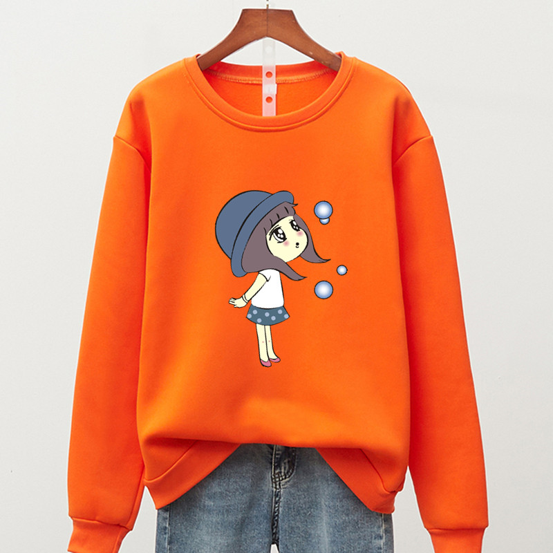 超火ins卫衣女大码宽松加绒加厚