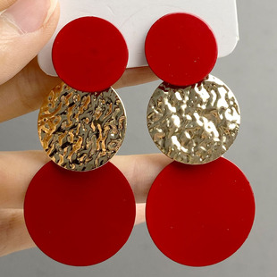 秋冬三连片个性耳饰气质爆款耳环耳坠几何欧美时尚日韩新款高级感