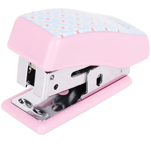 得力订书机迷你小号订书器学生用10号钉可爱女小型小清新时尚办公用可爱便携带款儿童丁书机定书器省力钉书机