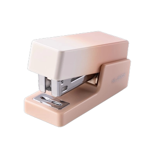 得力纽赛订书机渐变色迷你便携式省力订书器小型学生用办公用儿童省力高颜值文具可爱小订书机装钉机装订用品