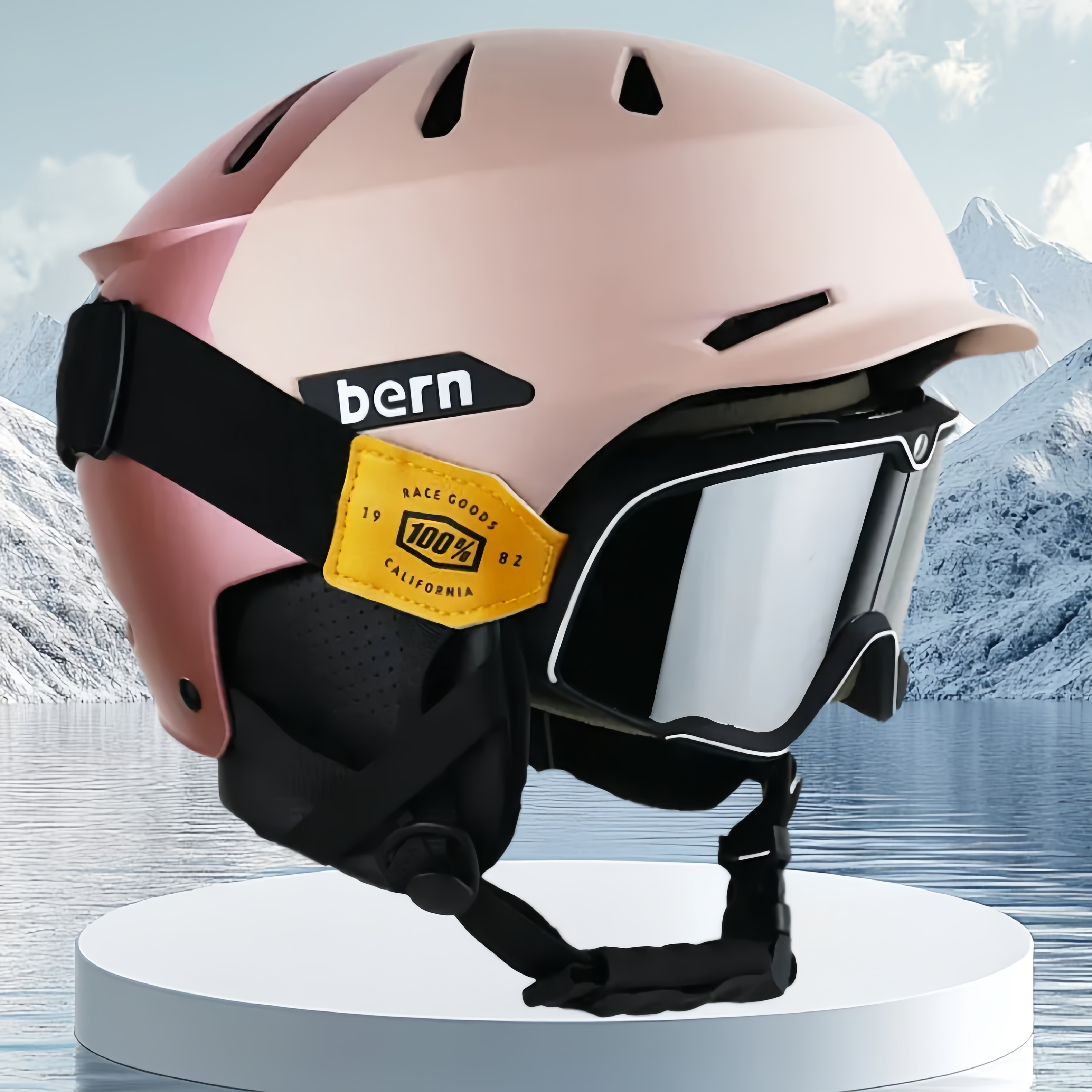 Bern同款专业滑雪头盔单板双板滑雪装备护具男女保暖防撞滑雪帽子