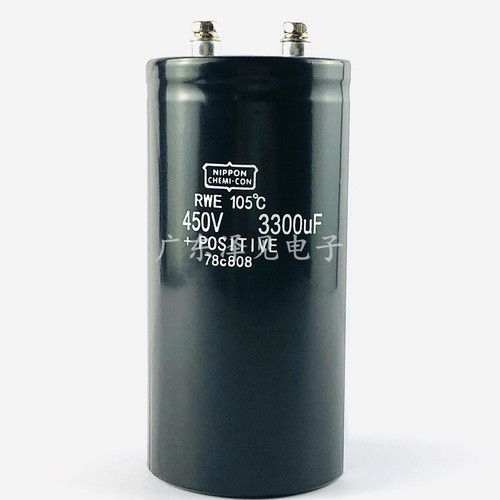 进口黑金刚450v3300uf电梯电容器