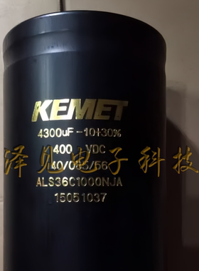 全新基美KEMET(BHC RIFA) ALS36C1000NJA 400V4300uF电容器400VDC