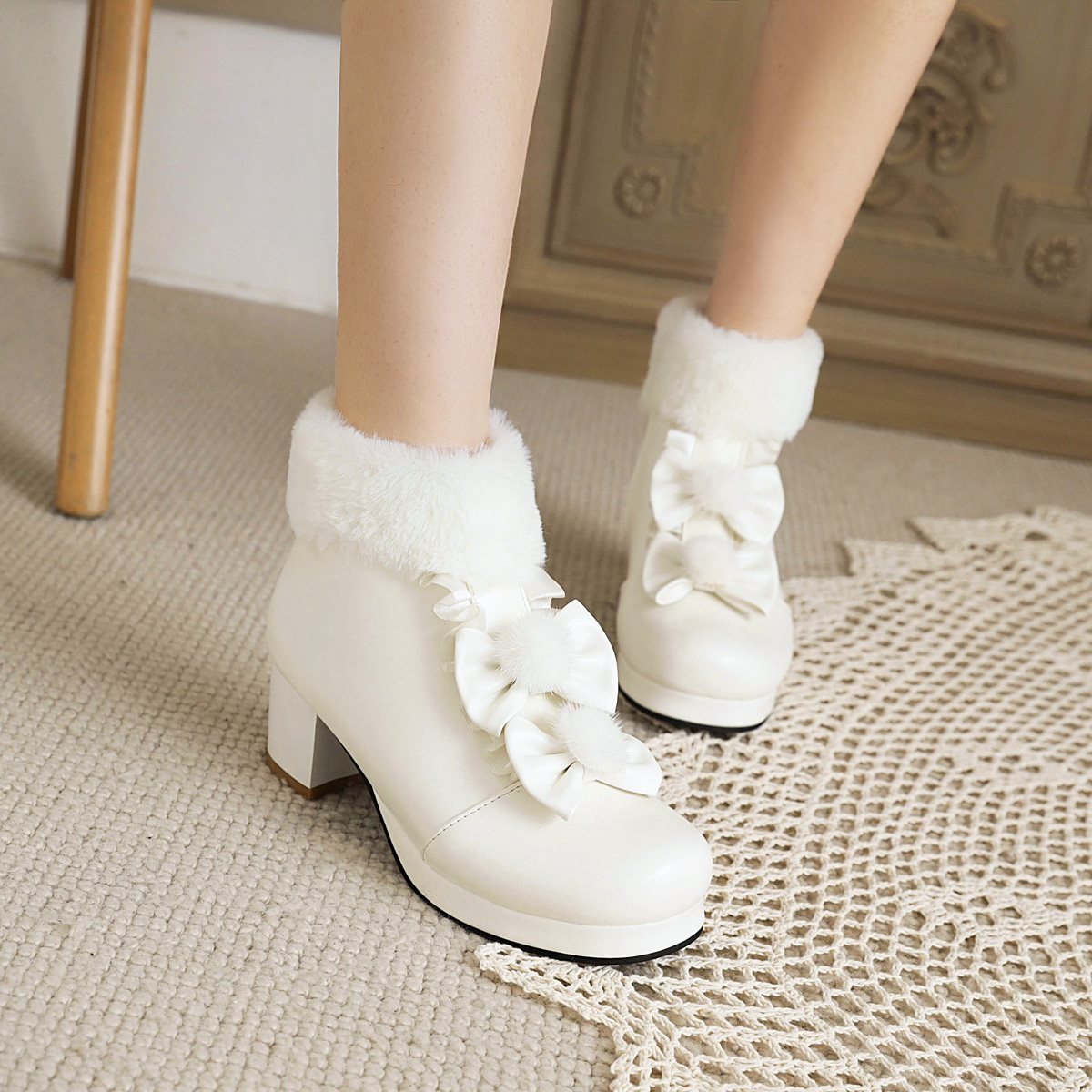 Lolita Bootie With crude High-heeled lolita Boots women 2021 Autumn and winter new pattern student Original lo shoesin the Women's Shoes, Boots, Fashion snow boots category - from Buy2taobao.com to provide professional Taobao agent buy service