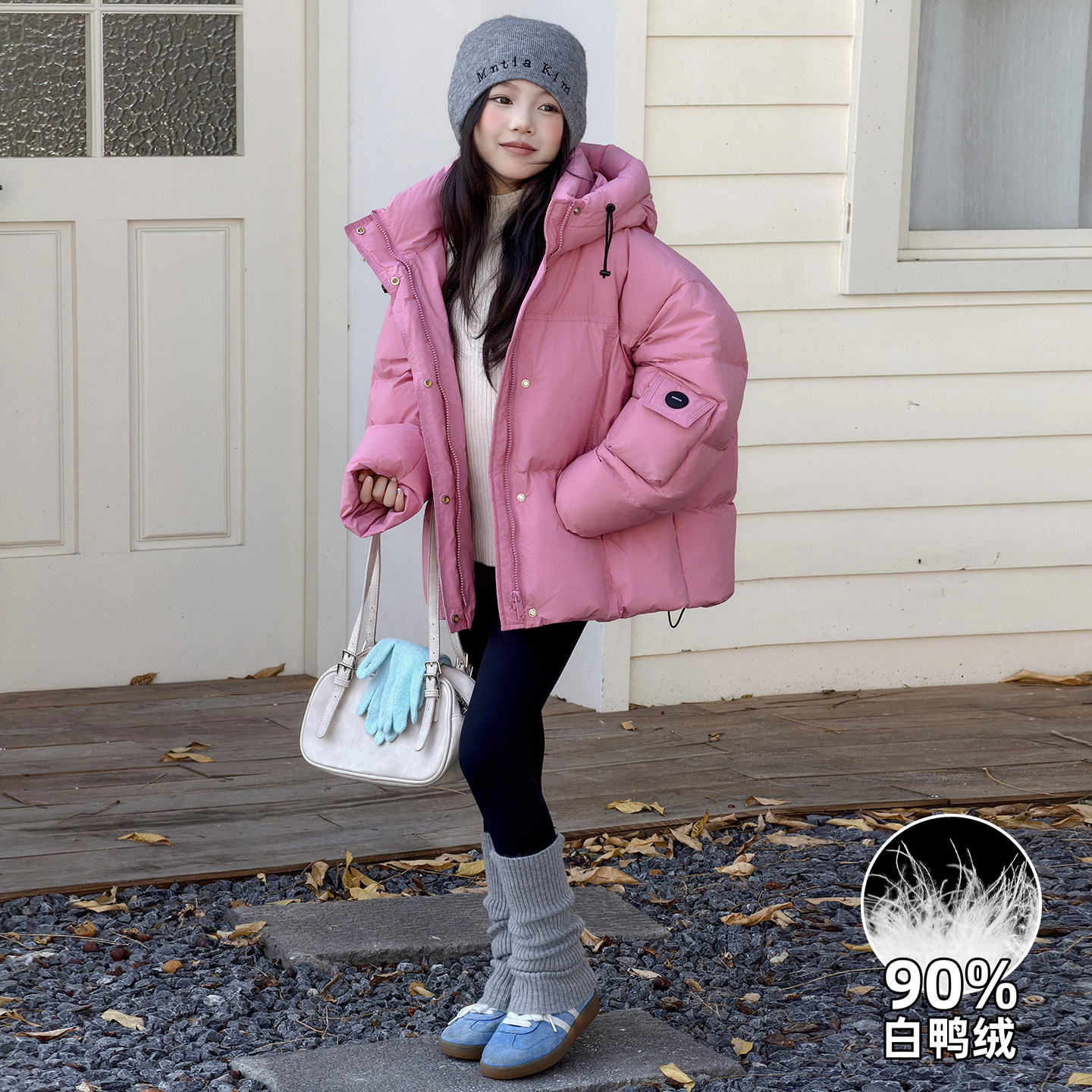 儿童羽绒服女童糖果色外套2026新款中大童洋气超好看冬装新年衣服