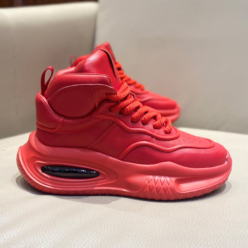 2025冬季新款潮流大红色休闲鞋