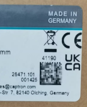 凯本隆激光传感器 41190 captron  OGLW2—70T4—2PS6