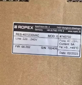 ROPEX 诺派克温度控制器 RES-407 230VAC 740702