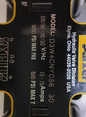 美国派克电磁阀  D3W4CNYC56-30