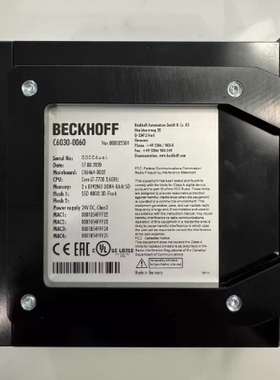 Beckhoff C6030-0060超紧凑型工业PC