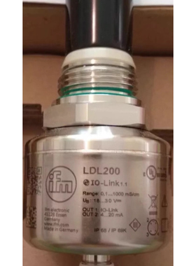 IFM电感式电导率传感器 LDL200 IND 电导率 HYG ASF-V NEW+OVP