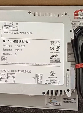 NT 151-RE-RE/+ML 赫优讯网关NT 151-RE-RE协议转换网关 1722.122