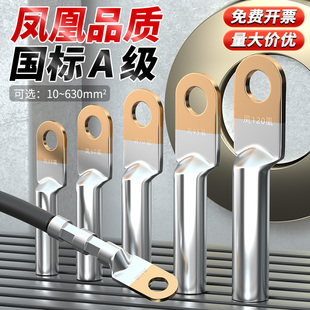 凤凰国标A级DTL堵油式 铜铝鼻子电线接头加厚接线端子线鼻子线耳