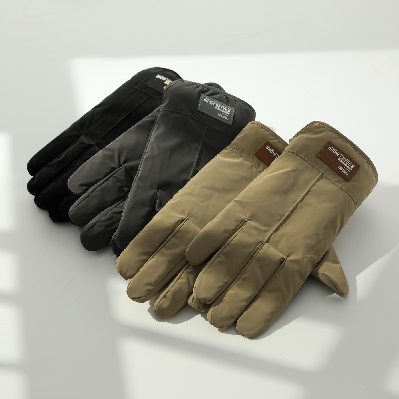 手套男冬天触屏滑雪加绒加厚棉防寒保暖手套防风防水骑车户外登山