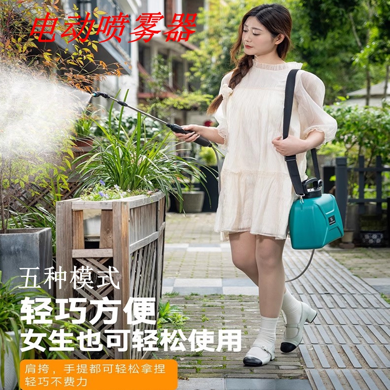 电动喷雾器喷水枪高压喷壶家用园艺喷淋浇花神器消毒小型农用打药