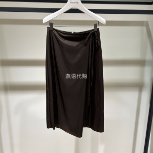 Marisfrolg玛丝菲尔女装优雅系带半身裙专柜1680商场同款