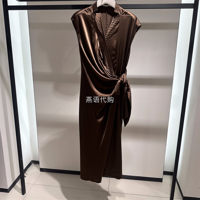 朱崇恽ZCY正品夏新款女装休闲宽松桑蚕丝连衣裙专柜3680