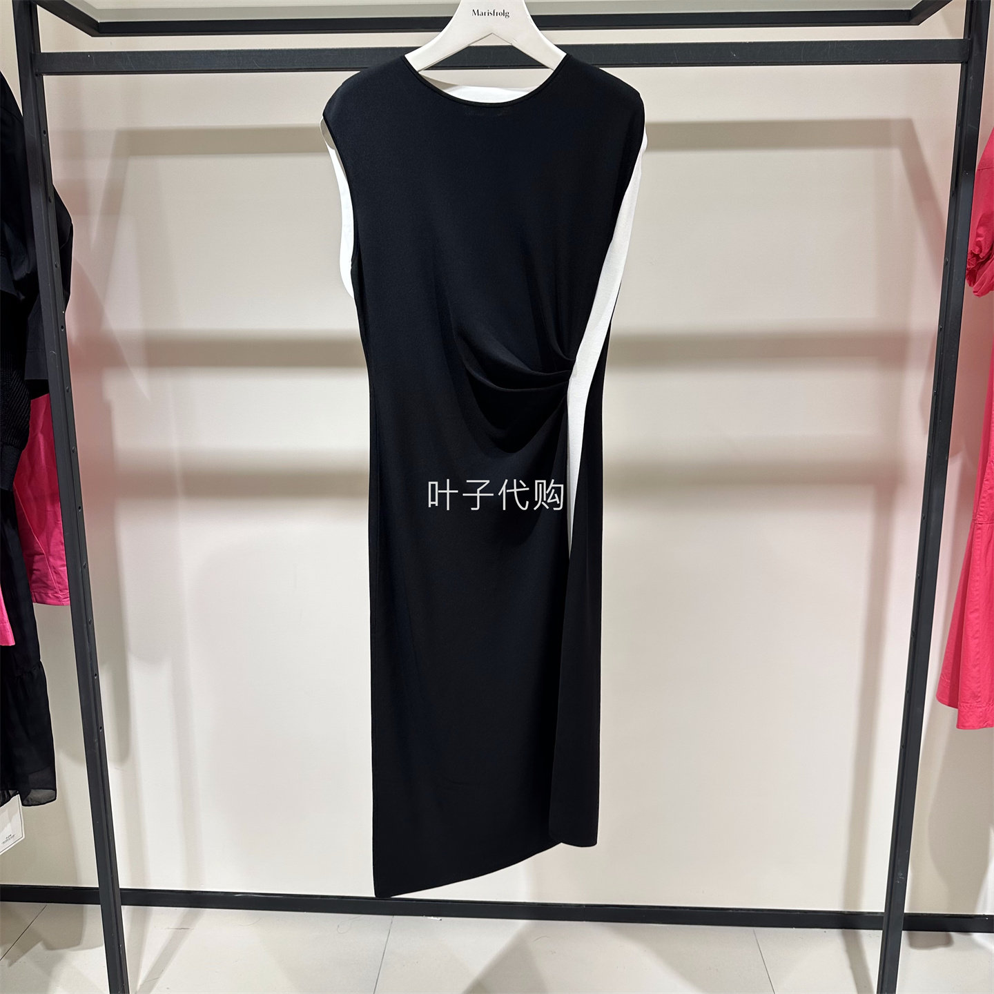AUM奥姆正品夏季女休闲圆领柔软修身长裙连衣裙专柜3680商场同款