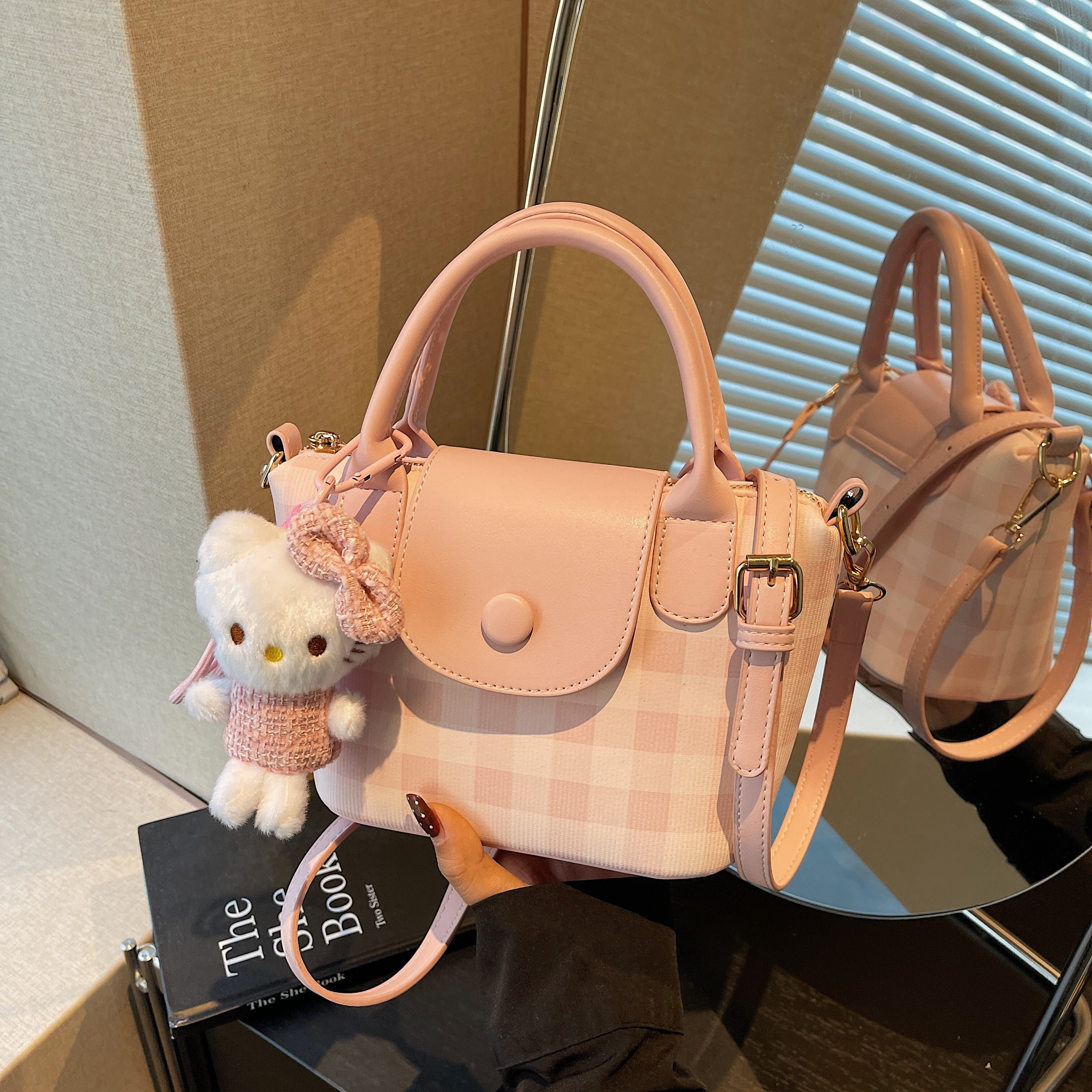 小包包女包时尚格子小方包2026春夏新款百搭斜挎手提包气质迷你包,箱包皮具/热销女包/男包,小方包,淘宝优惠券,粉丝福利购,淘宝优惠卷