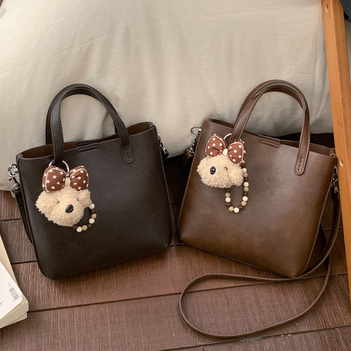 美拉德复古水桶包女2026新款小众百搭单肩斜挎包迷你托特包手提包,箱包皮具/热销女包/男包,水桶包,淘宝优惠券,粉丝福利购,淘宝优惠卷