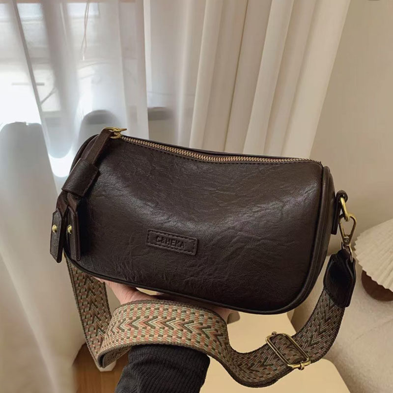 包包女包新款大容量枕头包今年流行波士顿复古宽带小众单肩斜挎包