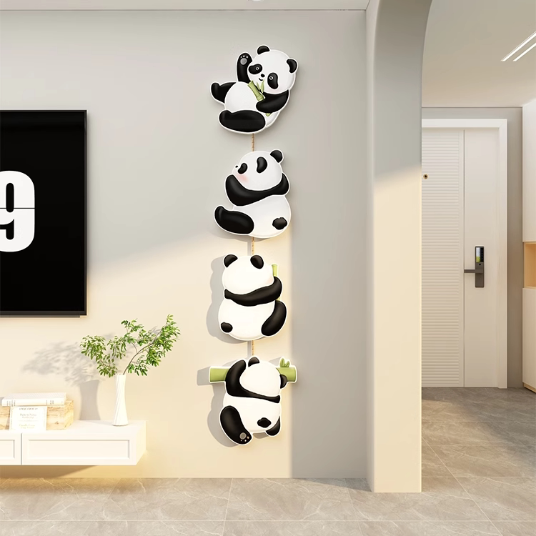 电视机背景客厅大白墙装饰画贴自粘挂件改造儿童房间布置床头卧室