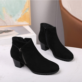 宽楦正品 优雅气质圆头短靴96.603 H宽版 真皮德国女鞋 2025秋冬新款