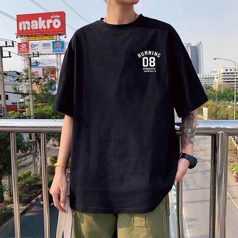 男士9.9上班工作耐磨耐脏短袖T恤衣服便宜冰丝速干半袖打底衫大码