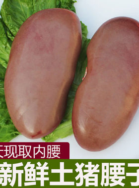 猪腰子新鲜生猪肾1斤当天现杀猪内腰烧烤食材腰花猪红腰生鲜猪肉