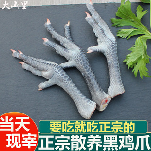 黑鸡爪新鲜生鸡爪1斤当天现杀散养草鸡泡椒商用黑腿凤爪生鲜鸡肉