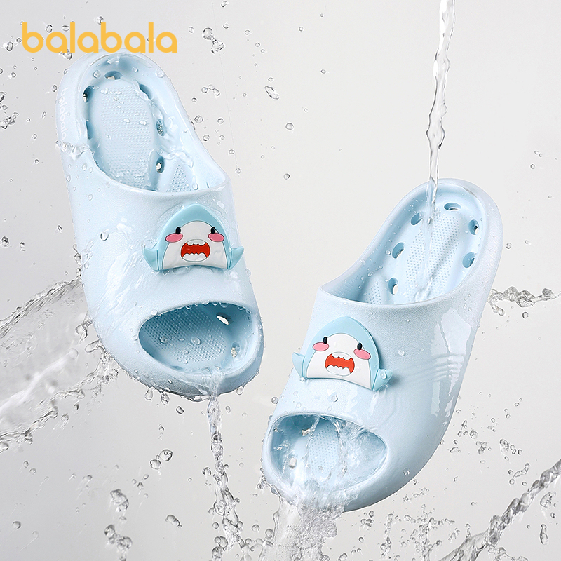 巴拉巴拉童鞋儿童拖鞋室内家居浴室洗澡漏水凉拖鞋男女童2025新款